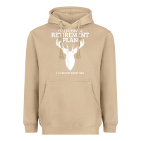 Mushroom Hunting Retirement Plan Funny Elk Deer Retired Hunter Gift Heavyweight Hoodie - longCreatives