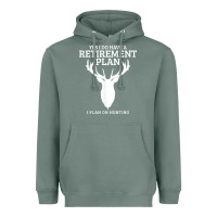 Sage Hunting Retirement Plan Funny Elk Deer Retired Hunter Gift Heavyweight Hoodie - longCreatives