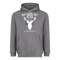 Storm Hunting Retirement Plan Funny Elk Deer Retired Hunter Gift Heavyweight Hoodie - longCreatives