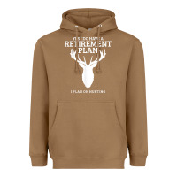 Toasted Coconut Hunting Retirement Plan Funny Elk Deer Retired Hunter Gift Heavyweight Hoodie - longCreatives