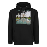 Black india agra taj mahal mausoleum travel tourist Heavyweight Hoodie - longCreatives