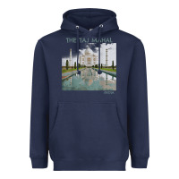 Navy india agra taj mahal mausoleum travel tourist Heavyweight Hoodie - longCreatives