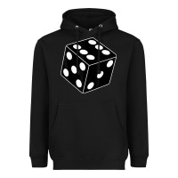 Black black gaming dice halloween costume cool quirky funny Heavyweight Hoodie - longCreatives