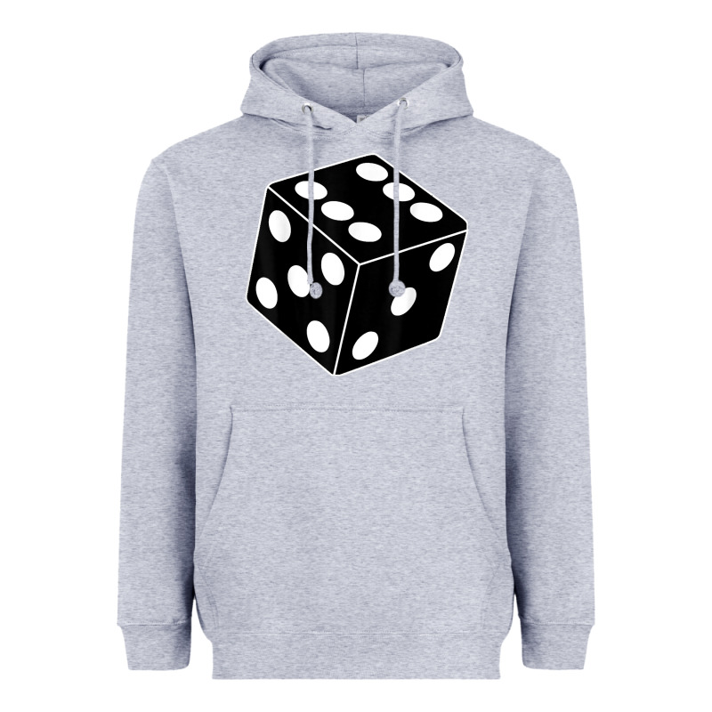 Black Gaming Dice Halloween Costume Cool Quirky Funny Heavyweight Hoodie by longCreatives | Teevron