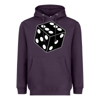 Plum black gaming dice halloween costume cool quirky funny Heavyweight Hoodie - longCreatives