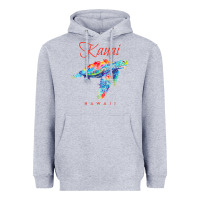 Heather Grey kauai hawaii watercolor sea turtle souvenir Heavyweight Hoodie - longCreatives