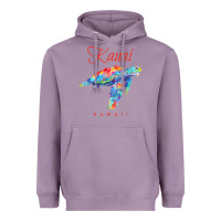 Lavender kauai hawaii watercolor sea turtle souvenir Heavyweight Hoodie - longCreatives