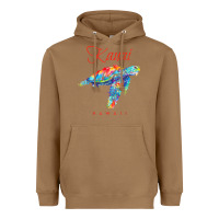 Toasted Coconut kauai hawaii watercolor sea turtle souvenir Heavyweight Hoodie - longCreatives