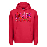 Cardinal Be Mine Valentines Day Premium Hoodie - CowhideDigitalArt