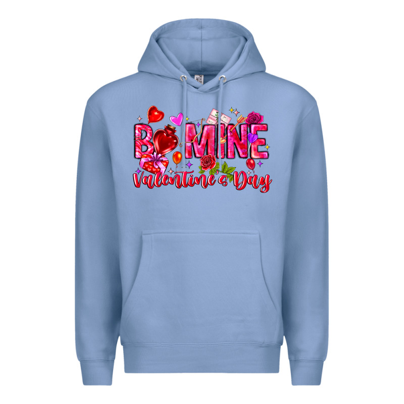 Be Mine Valentines Day Premium Hoodie by CowhideDigitalArt | Teevron