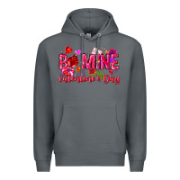 Rock Be Mine Valentines Day Premium Hoodie - CowhideDigitalArt