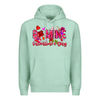 Seafoam Be Mine Valentines Day Premium Hoodie - CowhideDigitalArt