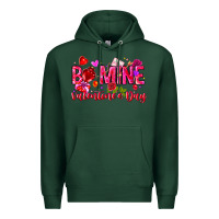 Sports Green Be Mine Valentines Day Premium Hoodie - CowhideDigitalArt