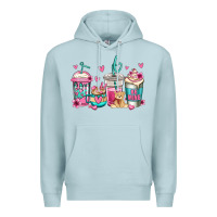 Blue Mist valentines day coffee Premium Hoodie - Jasminsmagicworld