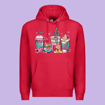 Valentines Day Coffee Premium Hoodie Designed By Jasminsmagicworld