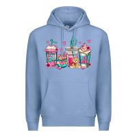 Colony Blue valentines day coffee Premium Hoodie - Jasminsmagicworld