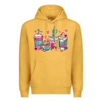 Mustard valentines day coffee Premium Hoodie - Jasminsmagicworld