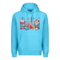 Ocean Blue valentines day coffee Premium Hoodie - Jasminsmagicworld