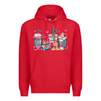 Red valentines day coffee Premium Hoodie - Jasminsmagicworld