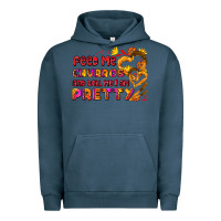 Pigment Midnight Navy feed me churros and tell me i am pretty Urban Hoodie - AdoDesignShop