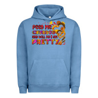 Pigment Pebble Blue feed me churros and tell me i am pretty Urban Hoodie - AdoDesignShop