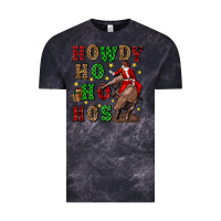 Cloud Black howdy ho ho hos christmas Vintage Tee - CowGirlArtShop