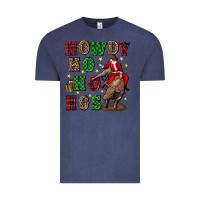 Vintage Denim howdy ho ho hos christmas Vintage Tee - CowGirlArtShop