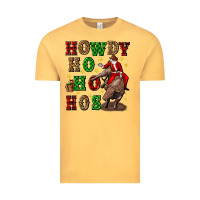 Vintage Mustard howdy ho ho hos christmas Vintage Tee - CowGirlArtShop