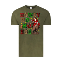 Vintage Olive howdy ho ho hos christmas Vintage Tee - CowGirlArtShop