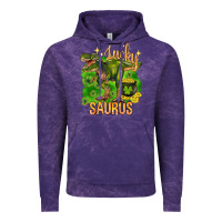 Cloud Purple St. Patrick's day lucky Saurus Vintage Hoodie - HowdyJamesFarm