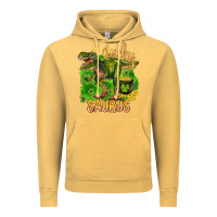 Vintage Mustard St. Patrick's day lucky Saurus Vintage Hoodie - HowdyJamesFarm