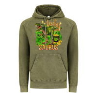Vintage Olive St. Patrick's day lucky Saurus Vintage Hoodie - HowdyJamesFarm