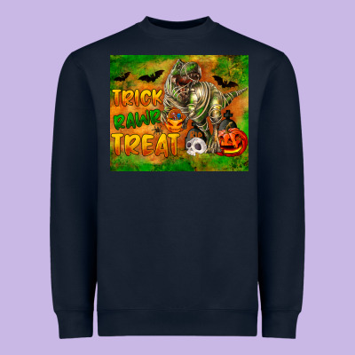 Trick Rawr Treat Heavyweight Sweatshirt Designed By Lillyallendesigns