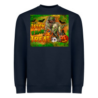 Navy Trick Rawr Treat Heavyweight Sweatshirt - LillyAllenDesigns