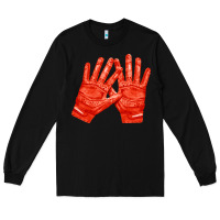 Black receiver gloves fa element 1 Long Sleeve Tee - FaDigitalArtStudio