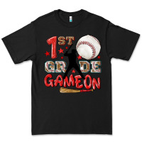 Black back to school 1st baseball game on Premium Tee - NancyCooperArtShop