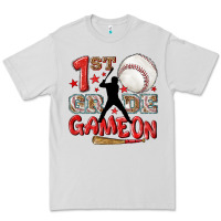 Dove Grey back to school 1st baseball game on Premium Tee - NancyCooperArtShop