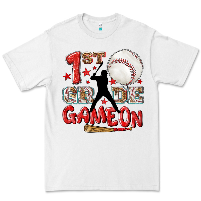 Back To School 1st Baseball Game On Premium Tee by NancyCooperArtShop | Teevron