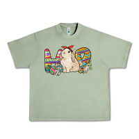 Oil Green Hop rabbit Easter Day Urban Heavy Tee - HowdyJamesFarm