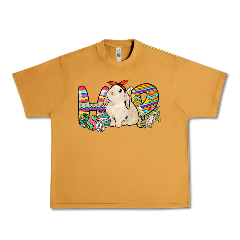Hop Rabbit Easter Day Urban Heavy Tee by HowdyJamesFarm | Teevron