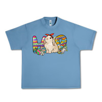 Pebble Blue Hop rabbit Easter Day Urban Heavy Tee - HowdyJamesFarm