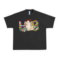 Pigment Black Hop rabbit Easter Day Urban Heavy Tee - HowdyJamesFarm