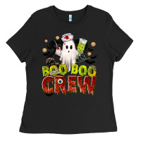 Black Boo Boo Crew Nurse Ladies Tee - texasbilliewilder