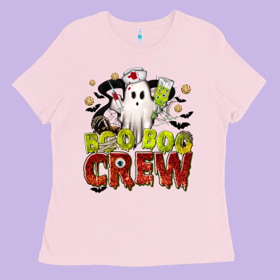 Boo Boo Crew Nurse Ladies Tee Designed By Texasbilliewilder