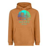 Meerkat Vintage Aruba Beach Tropical Vibes Vacation Souvenir Gift Heavyweight Hoodie - longCreatives