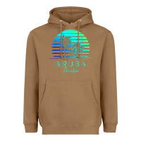 Vintage Aruba Beach Tropical Vibes Vacation Souvenir Gift Heavyweight Hoodie | Teevron