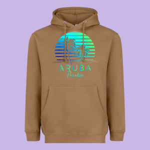 Vintage Aruba Beach Tropical Vibes Vacation Souvenir Gift Heavyweight Hoodie Designed By Longcreatives