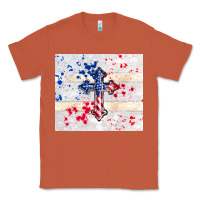 Copper 4th of july flag cross Classic Tee - TumblerDesignByShophia