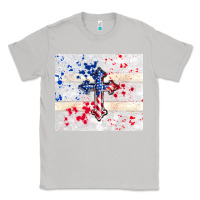 Moon Dust 4th of july flag cross Classic Tee - TumblerDesignByShophia