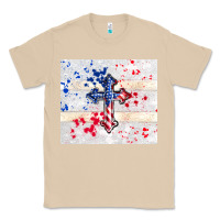 Mushroom 4th of july flag cross Classic Tee - TumblerDesignByShophia